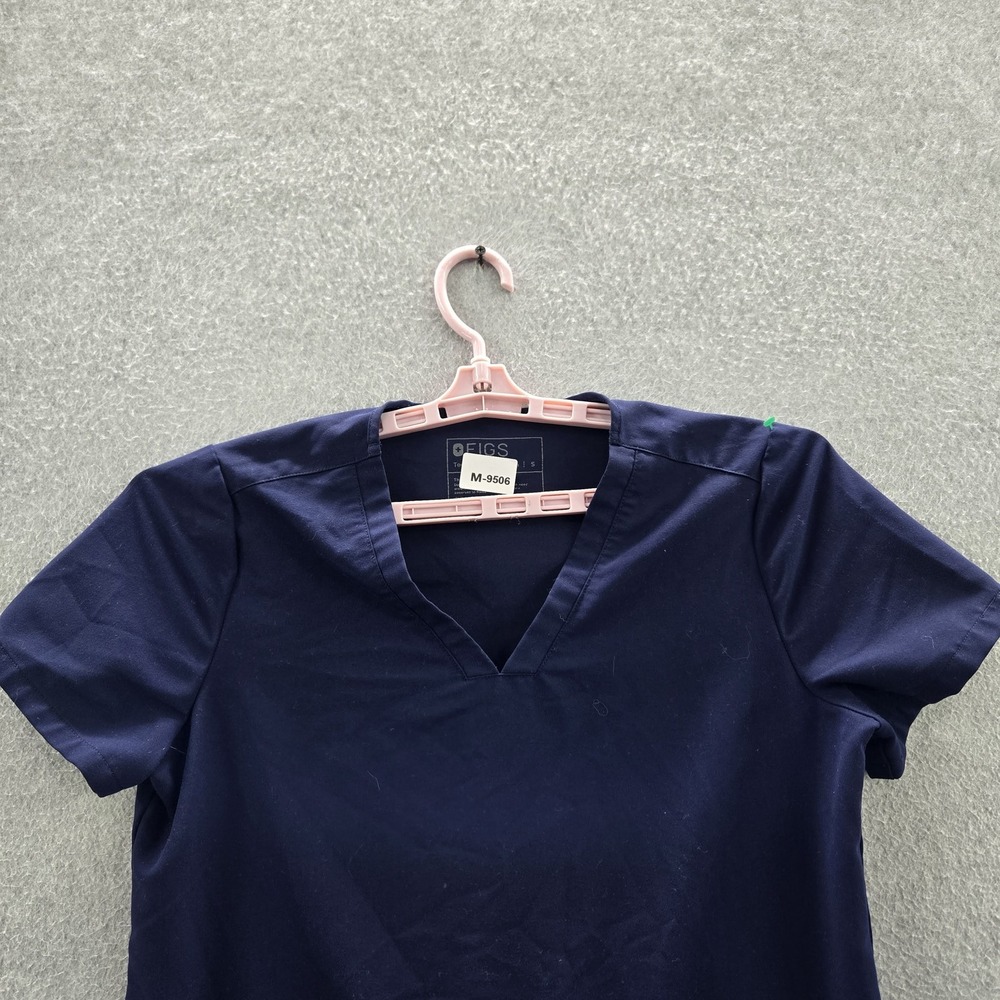 FIGS‎ Women Scrub Top S Blue PO#1616 Short Sleeve